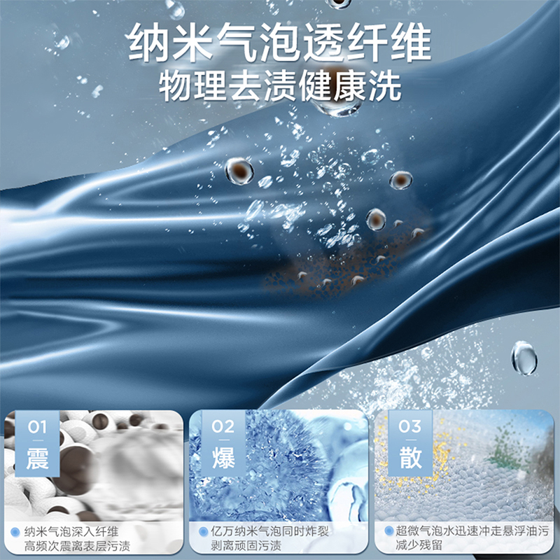小天鹅小乌梅2.0 10KG滚筒洗衣机全自动超微净泡水魔方超薄全嵌 TG100S83PRO家电国家补贴高清大图