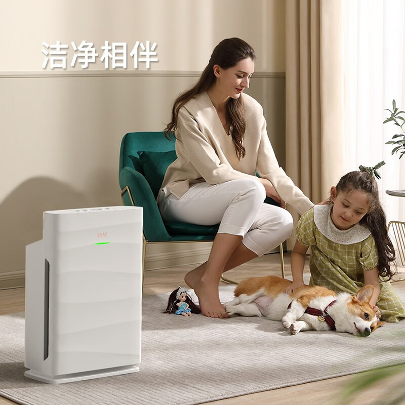 IAM 家用空气净化器 KJ210F-A1 白色