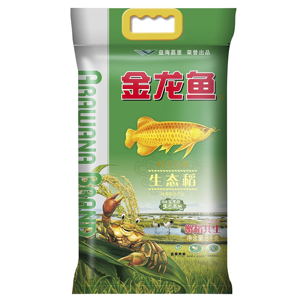 金龙鱼生态稻东北盘锦大米 8kg 袋装粳米