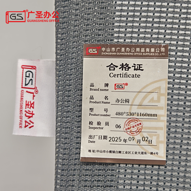 GS 办公椅电脑椅人体工学网布椅转椅 480*530*1160mm高清大图