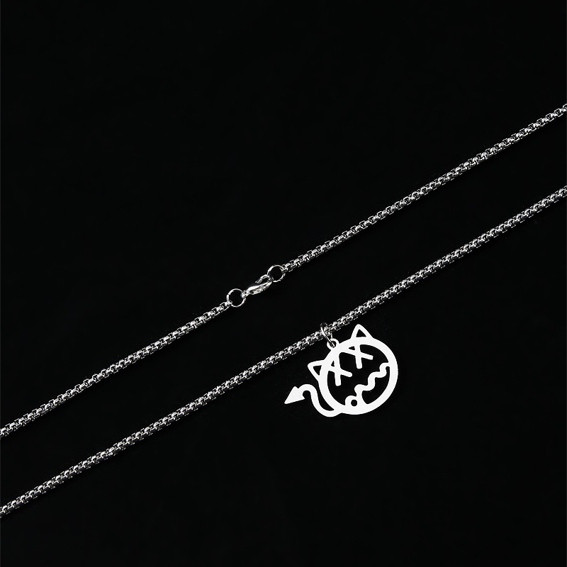 小鬼王琳凯同款小恶魔项链男士潮牌百搭ins冷淡风嘻哈吊坠女配饰小