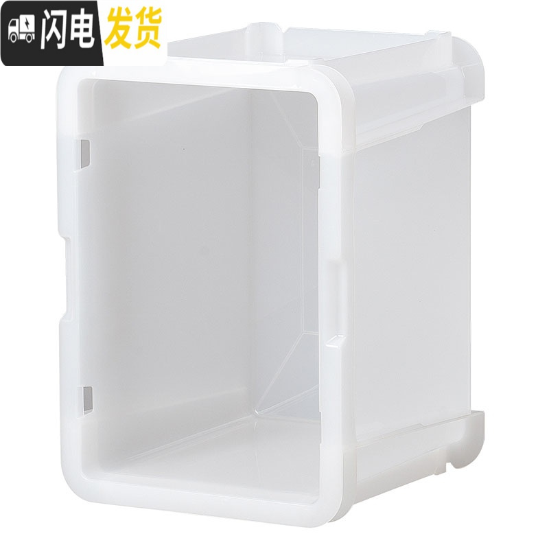 三维工匠横纵多向叠加塑料收纳箱学生书籍衣物玩爱丽丝具多功能收纳高清大图
