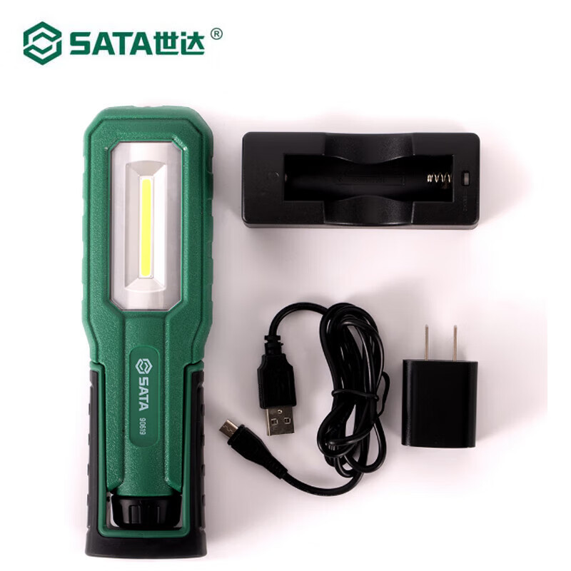 世达(SATA)可换电池折叠式工作灯 500LM 90619高清大图