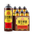 雪花啤酒 经典沈阳老雪 醇香啤酒 马口铁包装 1L*6罐 整箱装