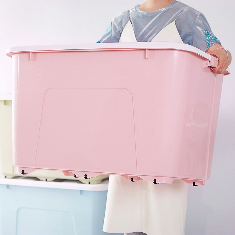 收纳箱塑料有盖整理箱子大号储物箱170l9902