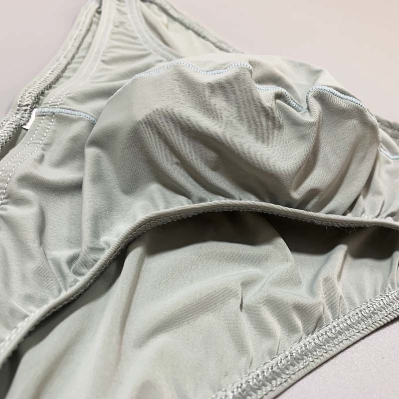 男士超薄冰丝三角裤速干低腰比基尼男性感半透明小三角男士内裤1条