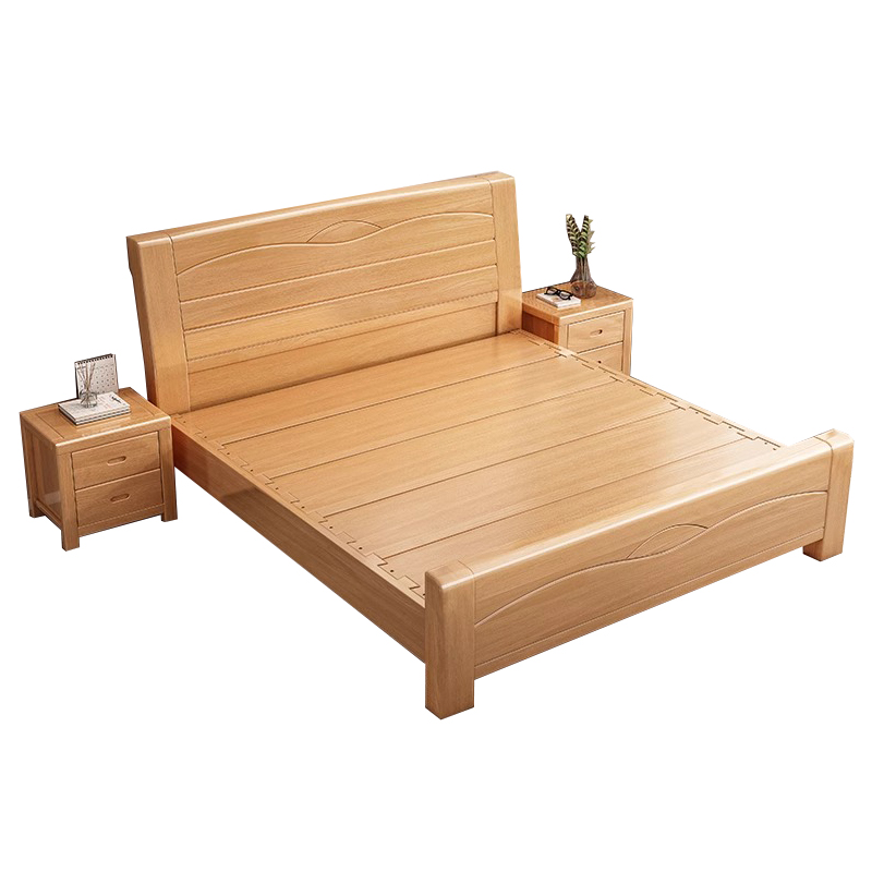 翼澜 实木床 1.8米 张高清大图