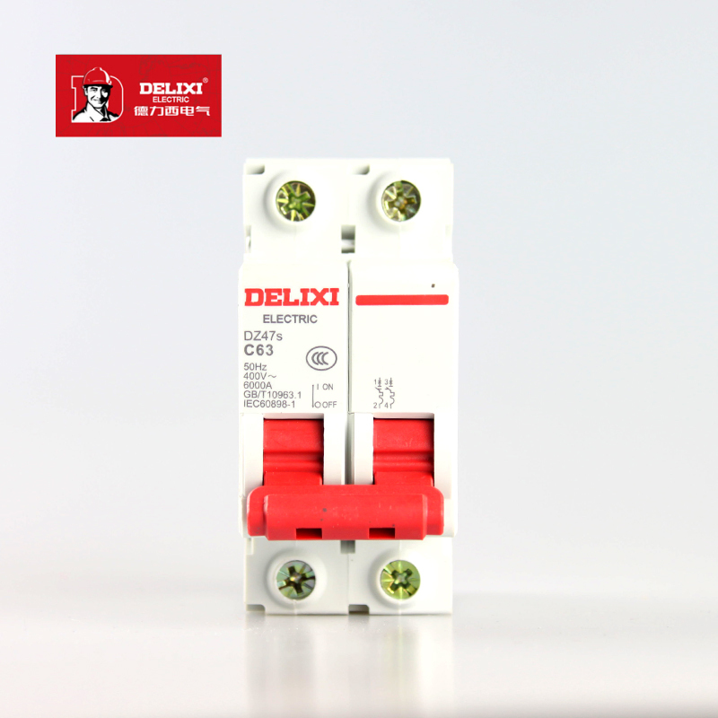 德力西空气开关小型断路器dz47sc型2pc63a