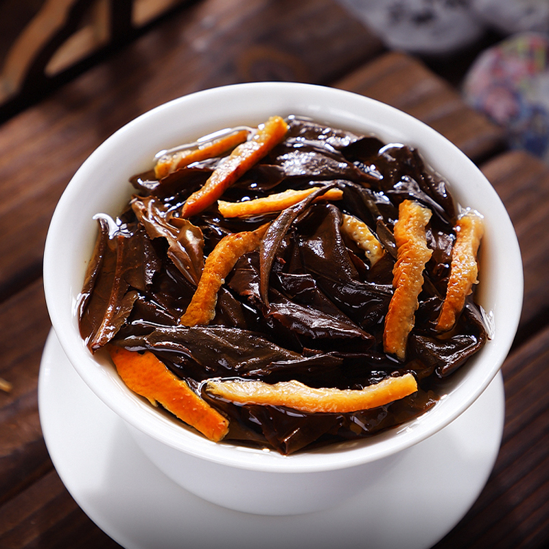 发1.5斤 2014陈皮白茶正宗福鼎老白茶新会陈皮寿眉小饼茶散装750g高清大图