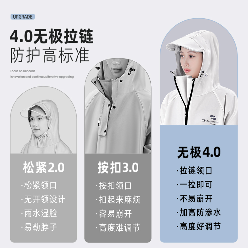 正雨雨衣女全身防暴雨电动车成人骑行自行车电瓶车专用新款雨披男9063高清大图