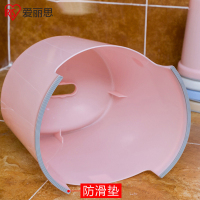 爱丽思IRIS 浴室多功能塑料凳阳台小板凳 加厚加固 防滑浴凳 OBI-270蓝色