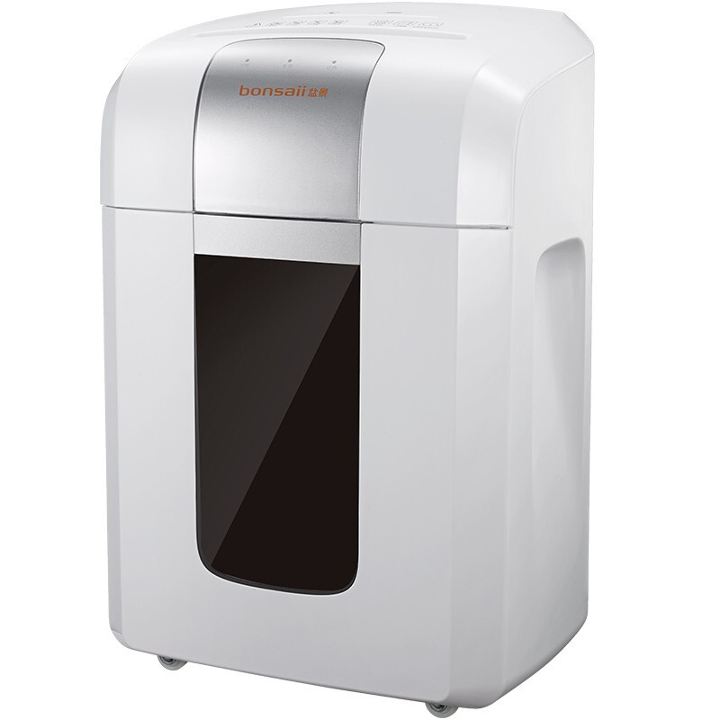 盆景S8020碎纸机 中型德国4级保密双入口长时间办公碎纸机 光盘信用卡粉碎机 16L高清大图