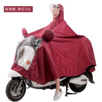 简约现活日用晴雨用具雨衣电瓶车成人骑行加大加厚电动自行车摩托车防水单人摩托车雨披家用