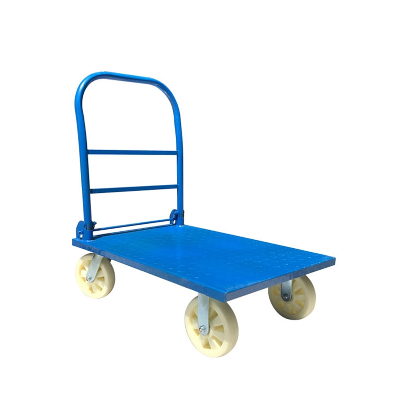 手推车拉货折叠平板车推货车四轮小推车搬运车回固拖车推车货拉货车铁