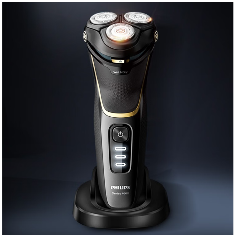 飞利浦剃须刀电动刮胡刀电动剃须刀 1小时快充全身水洗剃胡刀干湿双剃 S4303/12
