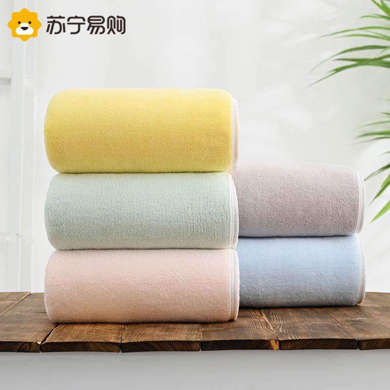 奂米浴巾女家用洗澡洗脸吸水速干面巾男款裹巾大人毛巾二件套814-2高清大图