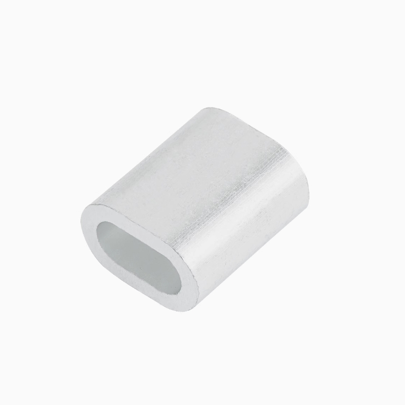 新凯益 钢丝绳用椭圆形铝套铝夹头 椭圆铝套M16 个高清大图