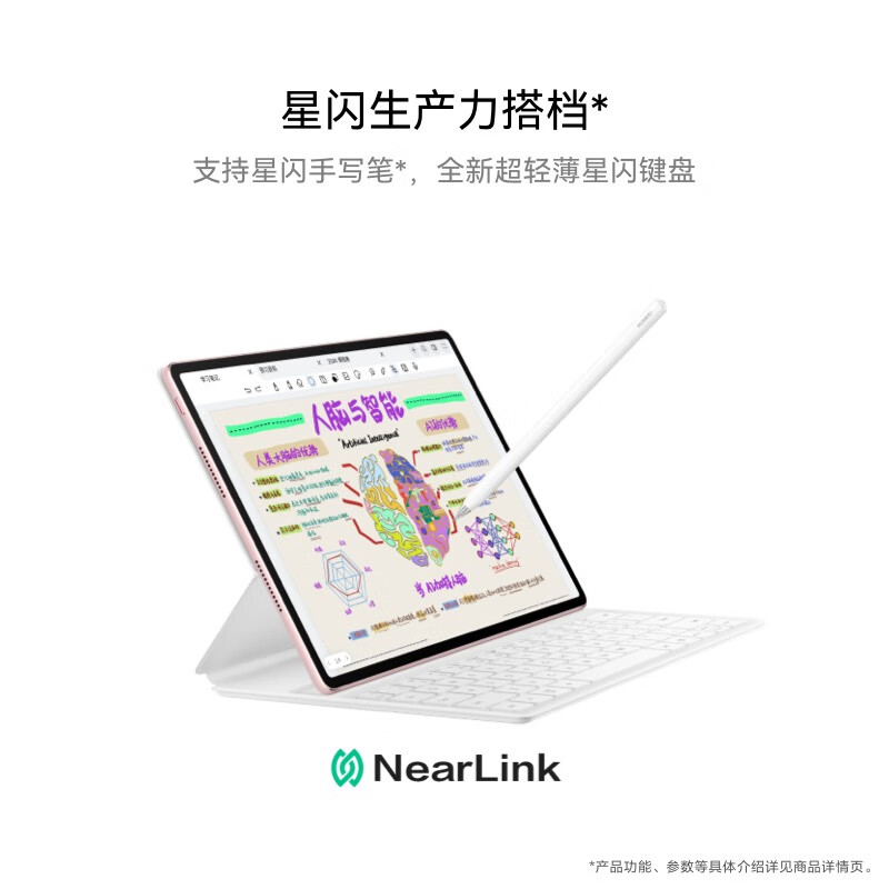 华为HUAWEI MatePad Air 12英寸柔光版2024款华为平板电脑144Hz高刷全面屏2.8K办公学生学习 12+256GB 樱语粉高清大图