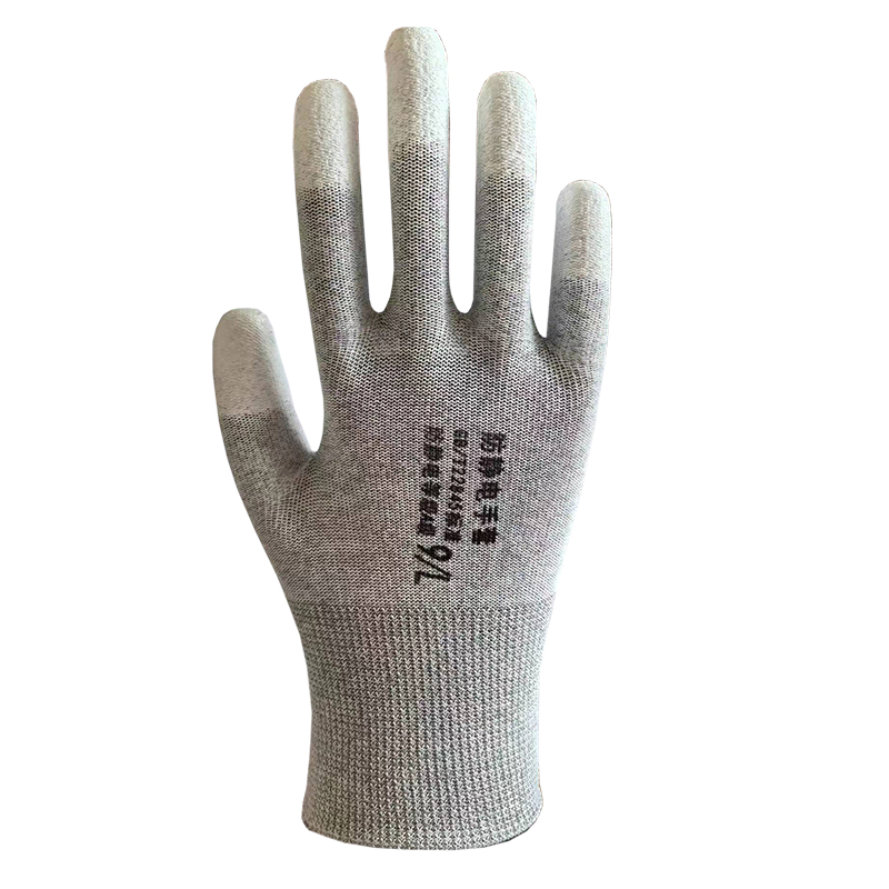 工亿品防静电手套碳纤维指涂PU手套GYP-S002(双)高清大图