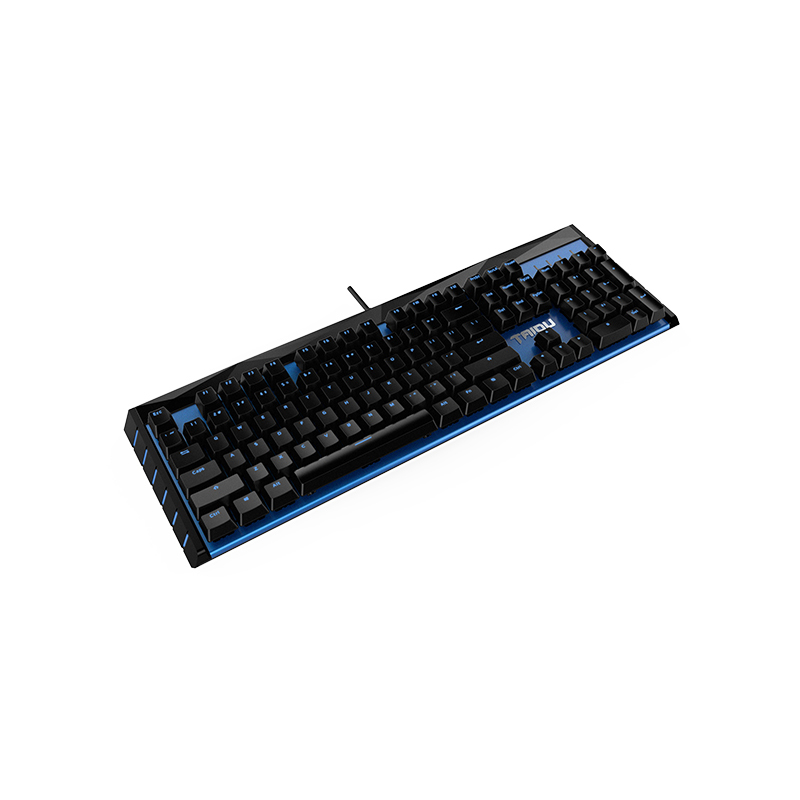 钛度 TKL309光导师机械键盘纳米防水防尘铝合金磨砂正版 蓝色