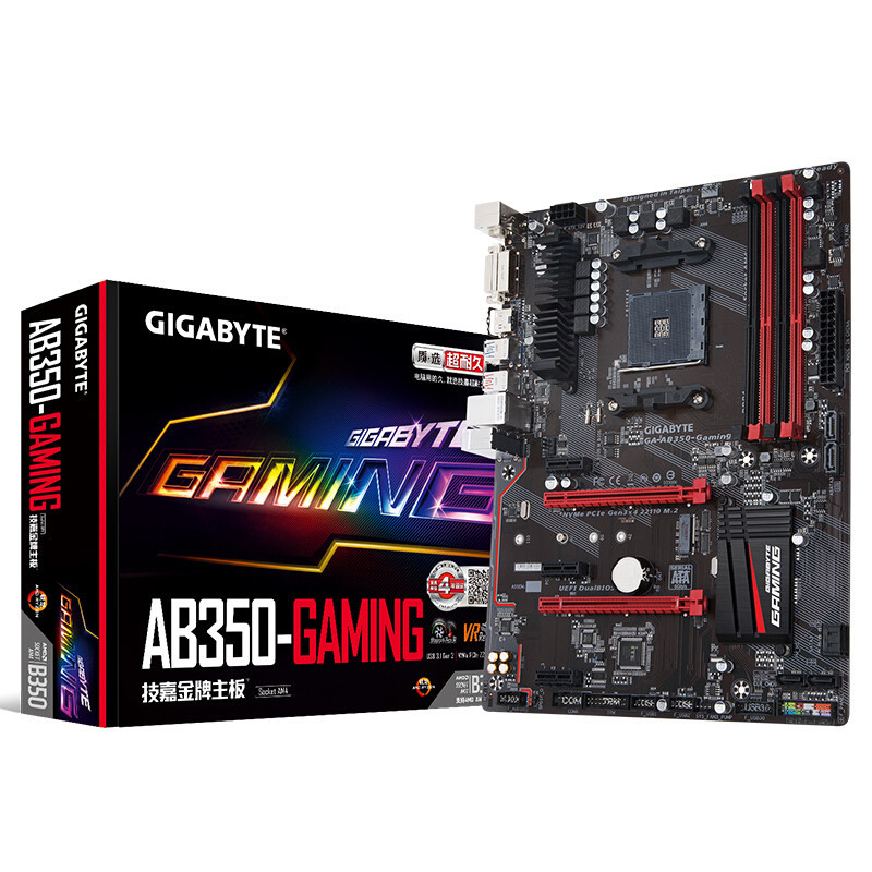 技嘉(GIGABYTE) AB350-Gaming 台式机游戏主板 (AMD平台/AM4)