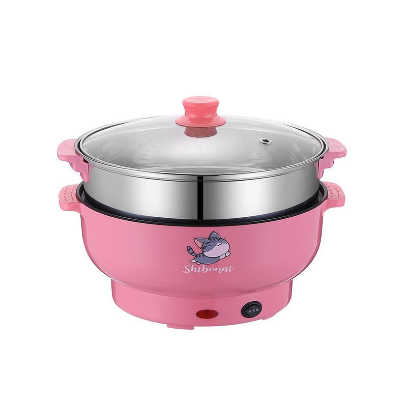 迷你电饭煲家用多功能小电饭锅宿舍学生锅1人2人蒸煮饭炒菜一体锅 紫