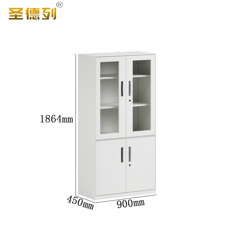 圣德列金属文件柜档案柜资料柜 900*450*1864mm高清大图