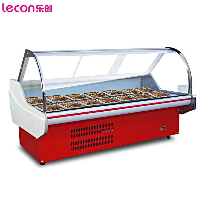 乐创(lecon)熟食冰柜卧式展示柜卤菜鸭脖冷藏柜冷鲜肉冷冻保鲜柜 (1.8米温度范围2至8度) 风冷