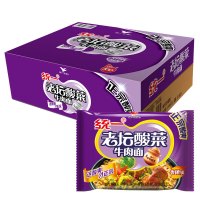 统一 （GS）老坛酸菜牛肉面方便面 煮面（香辣味）121g*24袋整箱装