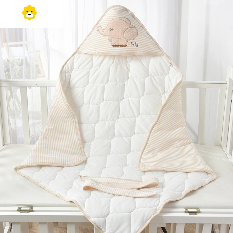 喻娄婴儿抱被秋冬加厚新生儿包被初生宝宝春秋款两用