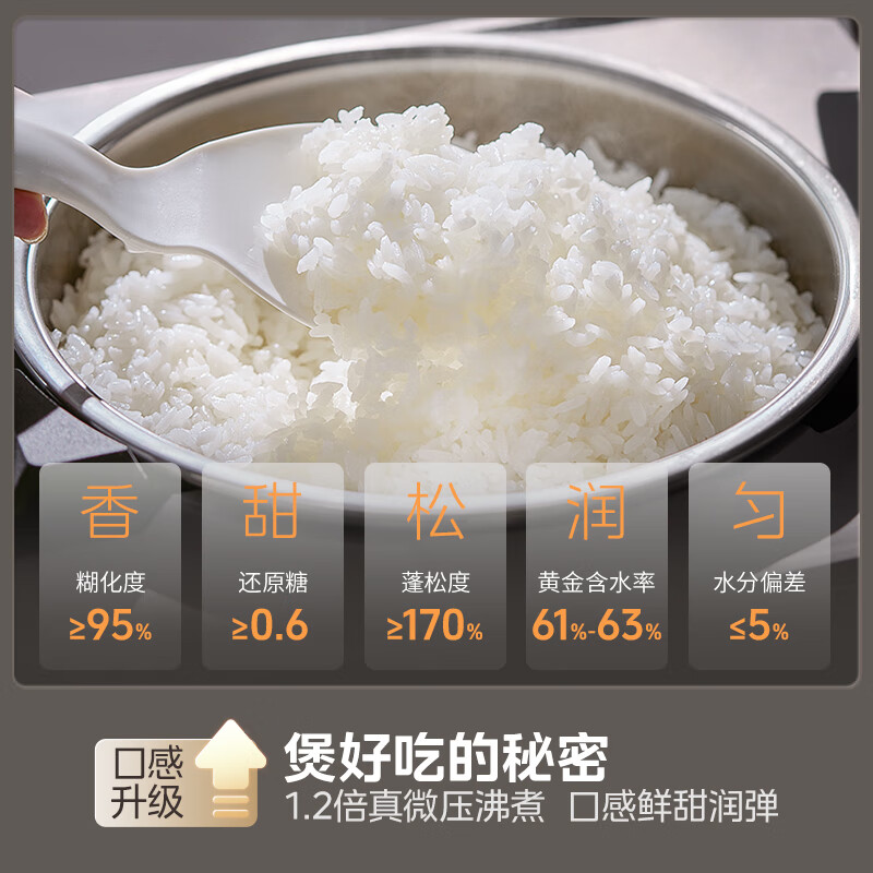 美的(Midea)电饭煲家用3升电饭锅2-6人纯钛内胆零涂层内胆热饭炖煮煲汤快速饭多功能煮米饭锅MB-G5高清大图