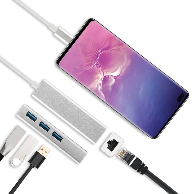 久宇typec扩展坞三星galaxys10s8手机拓展坞三星note89手机转接头连接