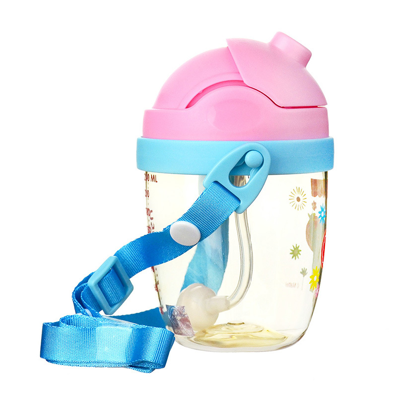 费雪牌(FISHER-PRICE)PPSU学饮杯水杯 FP-8052粉色 240ML 适用年龄:6个月以上
