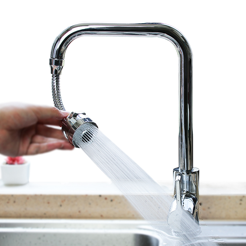 厨房增压水龙头防溅头通用花洒防溅水延伸器闪电客加长喷头节水器过滤