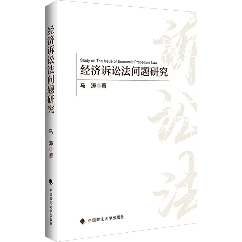 正版新书]经济诉讼法问题研究马涛 著9787576410839高清大图