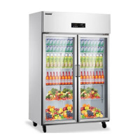 雪村全铜管大二门冷藏展示保鲜柜 CFR-40B2