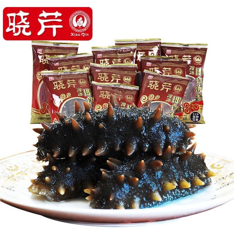 晓芹 海参 XiaoQin 大连晓芹即食海参 冷冻即食海参 8-10头/500克/包*3包 1500克 礼盒装