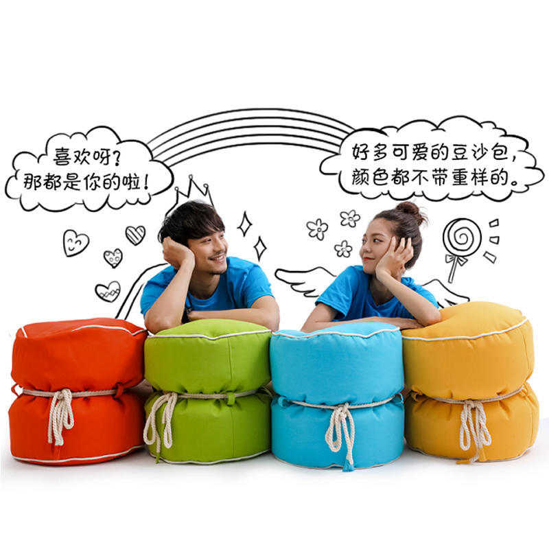 恒享家 个性小矮凳换鞋凳小圆凳家用布艺小沙发凳简约现代小脚凳 L914