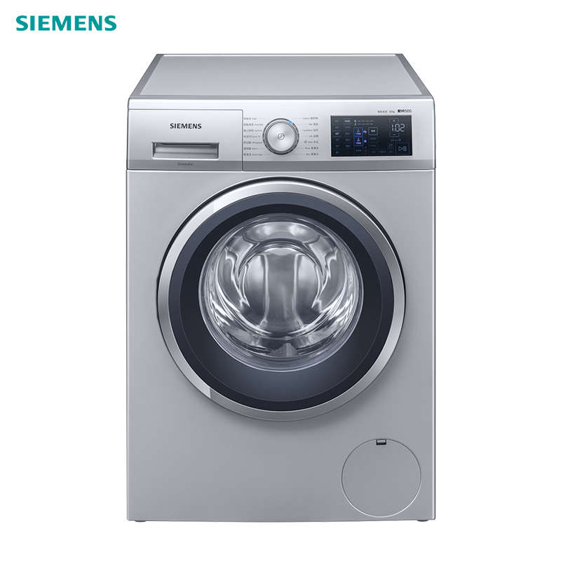 西门子(SIEMENS)XQG100-WB45UM181W 10公斤 高温煮洗 变频 智能添加 滚筒洗衣机(银色)