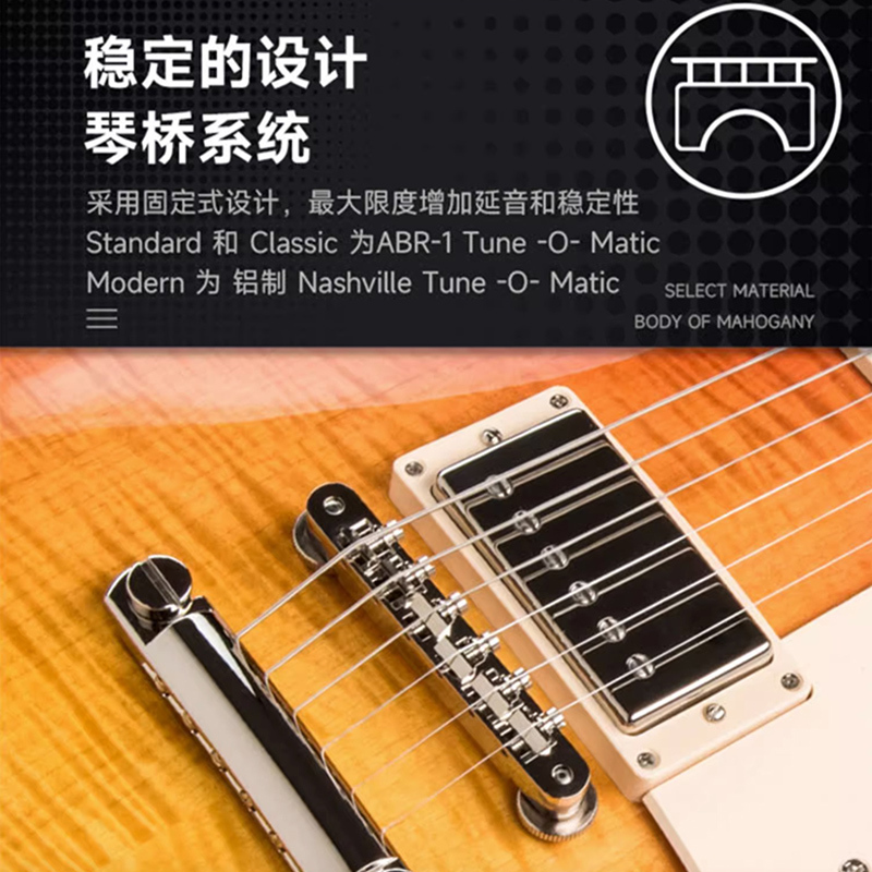 Gibson吉普森电吉他Les Paul Standard 60s美产专业演奏波本渐变