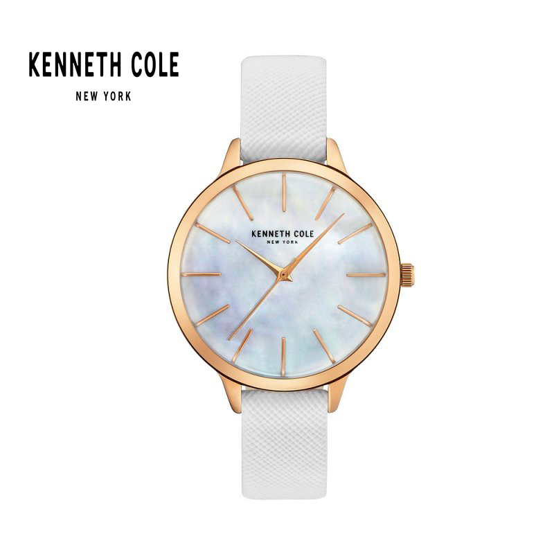 凯尼斯柯尔,Kenneth Cole欧美品牌女士石英表时尚简约贝母表盘KC皮带女表防水腕表KC15056001