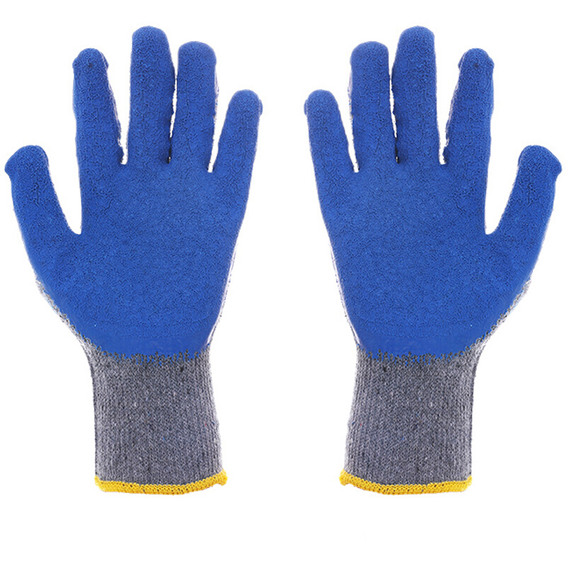 劳保手套男女户外手套耐磨防切割手套胶皮手套挂胶视频