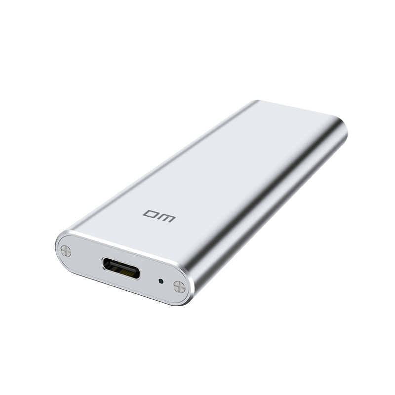 DM Type-C3.1接口 M.2 移动硬盘盒HD500 SSD铝合金硬盘盒 笔记本外置盒NGFF/SATA固态硬盘盒