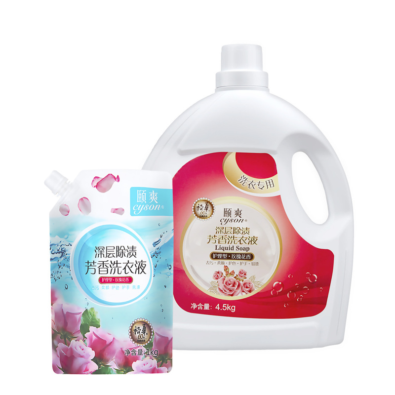 裕华颐爽深层除渍芳香洗衣液 玫瑰花香型 4.5KG瓶装