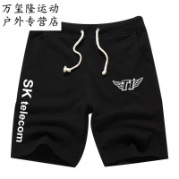 skt1战队服五分短裤男士T1休闲卫裤夏学生faker款沙滩裤