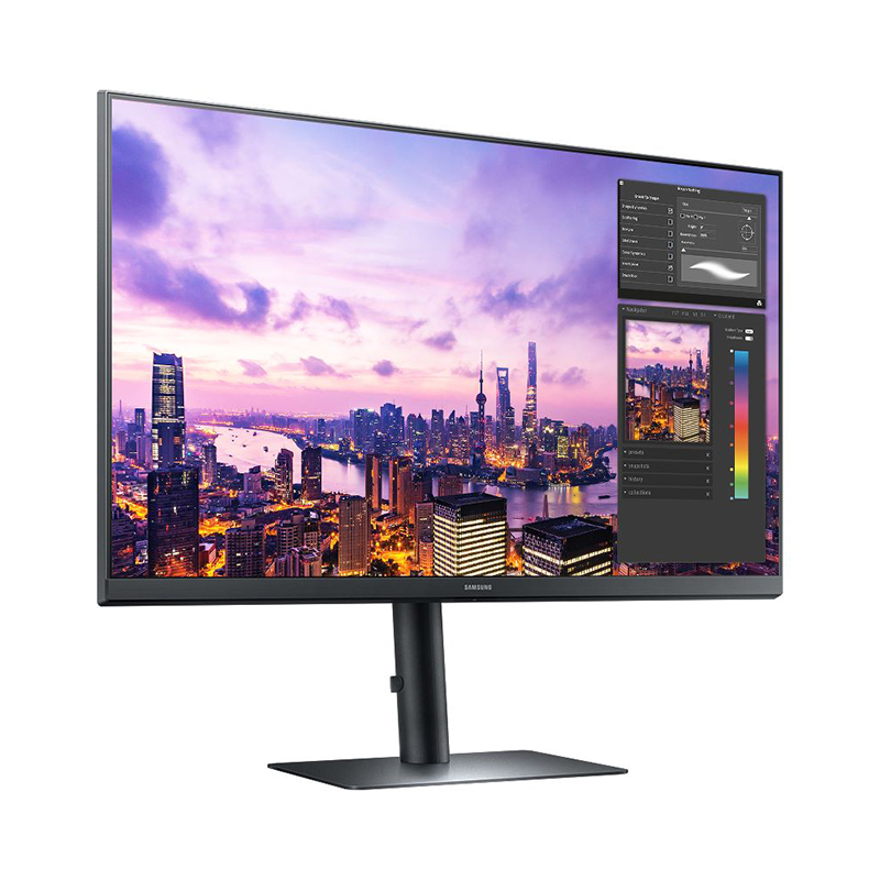 三星(SAMSUNG) S27B612EQC 27英寸 2K IPS技术 三面微边 旋转升降底座 FreeSync 电脑显示器(HDMI*2+DP接口)