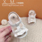 白色 8062 胶底 花边 内长11cm 12码约0-6个月 夏季0-1岁婴儿凉鞋防滑透气公主鞋3-6-12个月女宝宝软
