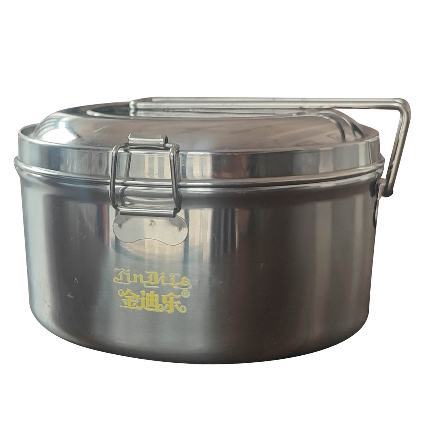 金迪乐不锈钢饭盒食堂便当盒圆形餐盒高清大图