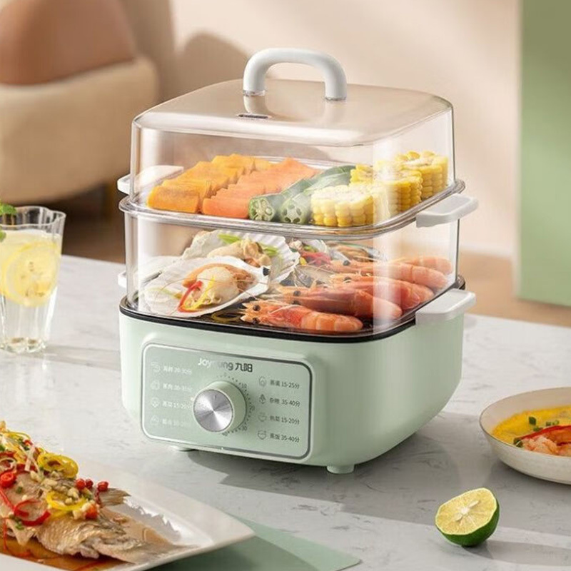 九阳电蒸锅9.3L多功能蒸箱家用锅双层不粘涂层ZD20-GE56高清大图