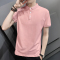 茜靓,CHYLLIRN短袖t恤男POLO衫男潮流潮牌上衣服纯色打底衫夏季2020新款纯棉半袖